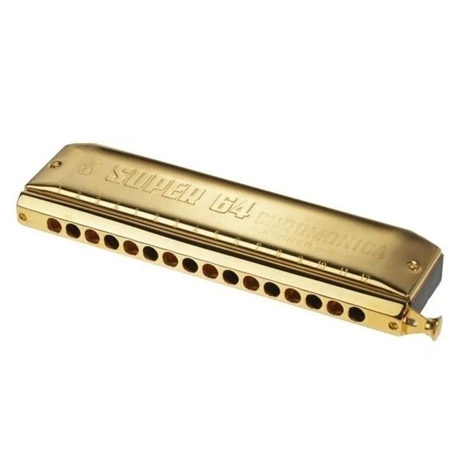 M. Hohner SUPER 64 CHROMONICA ゴールド Hohner Super 64 Chromonica Gold–Refurbished - Harmonicas Ireland
